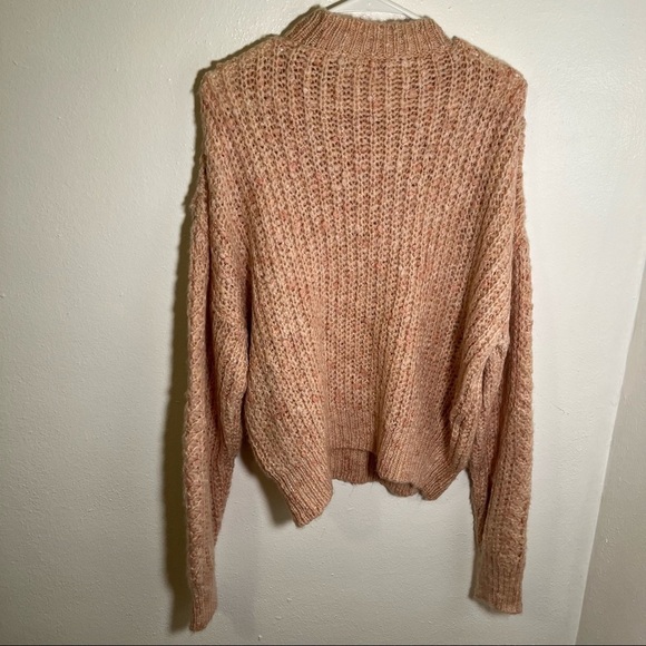Topshop Pointelle Neppy Knitted Jumper Pink - Picture 8 of 13